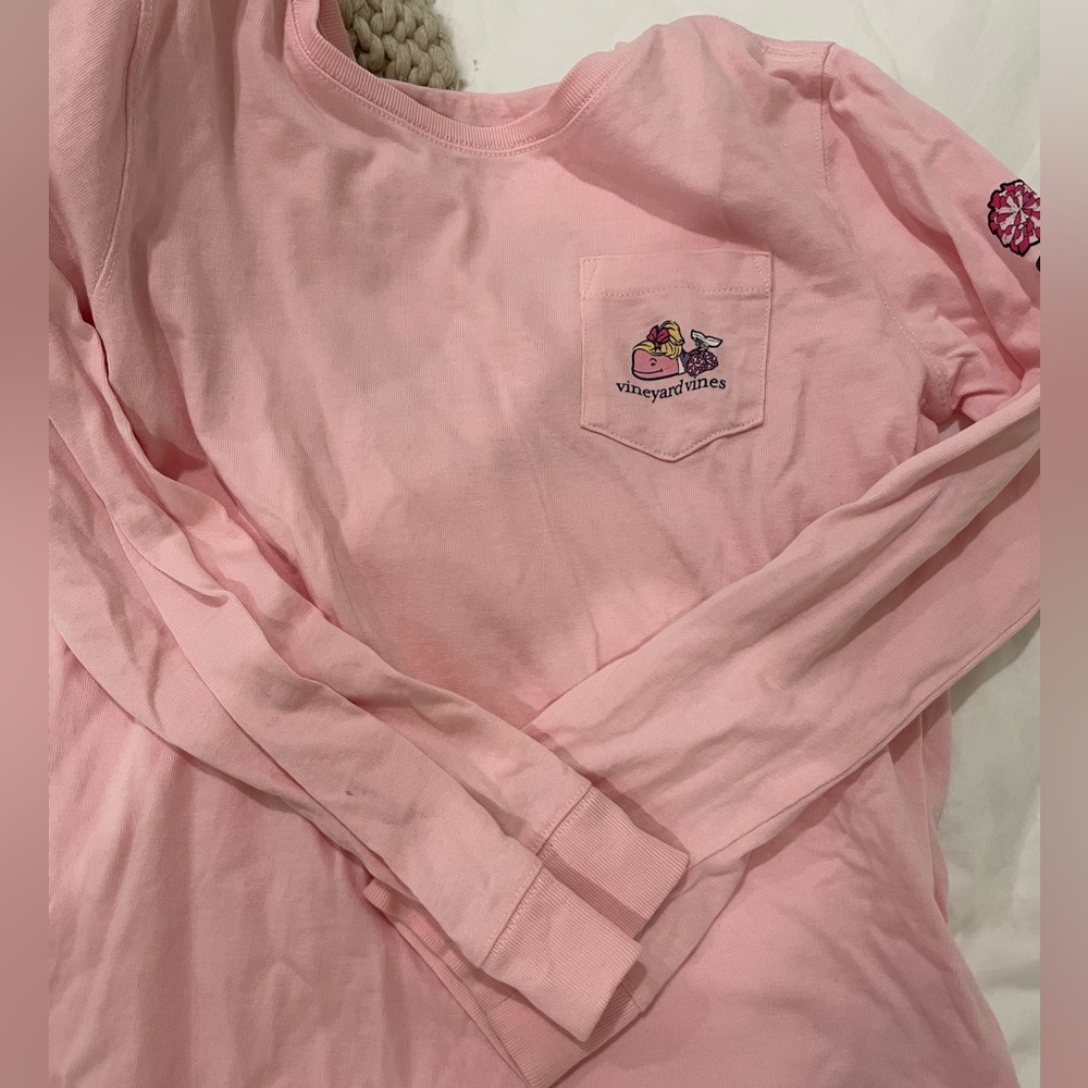 Vineyard Vines Light Pink Crew Neck Tee